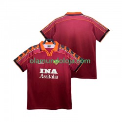 Camisola AS Roma Retro Homem Equipamento Primeiro 1998 1999 Manga Curta